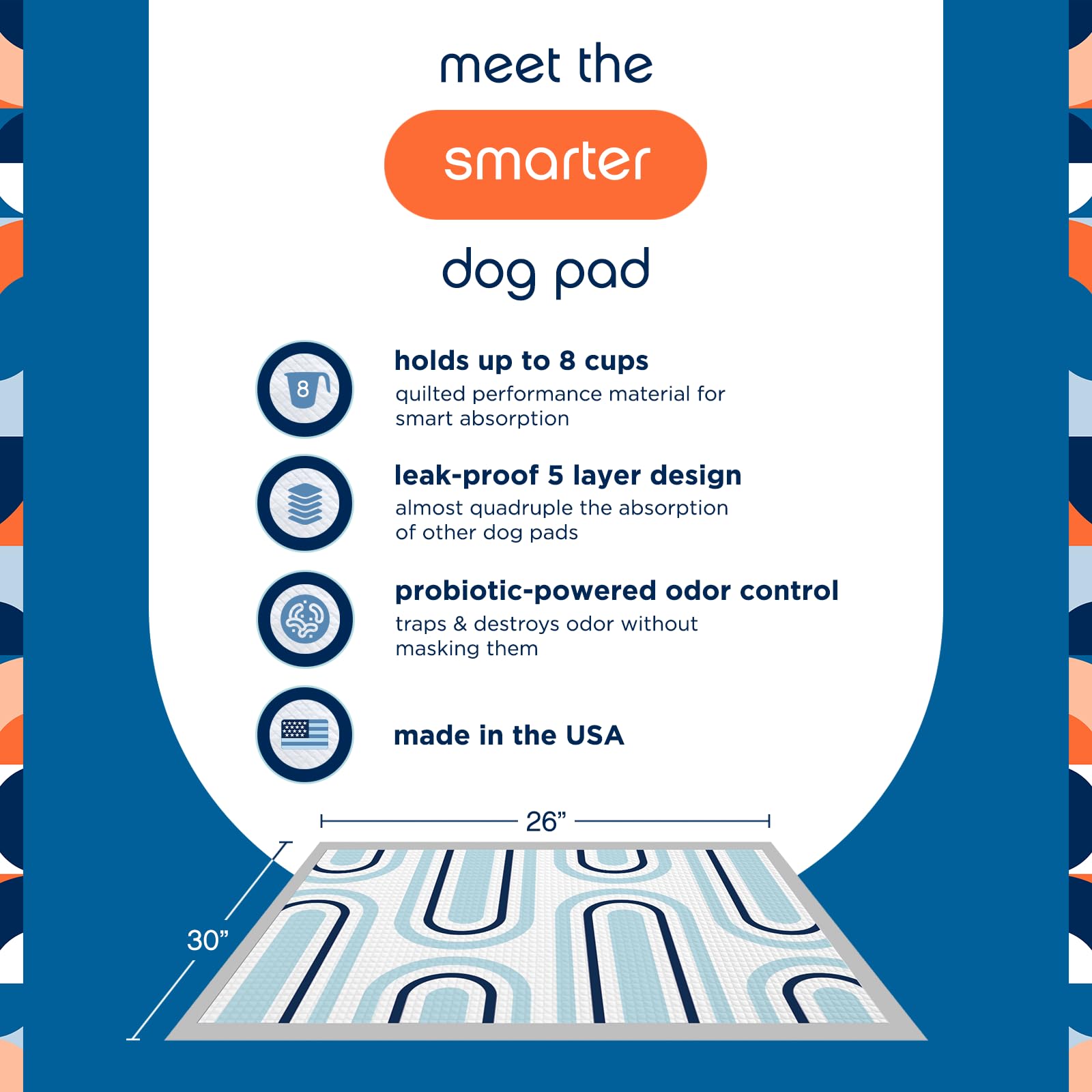 Pet Life Unlimited Smart Prints XL: absorción superior y control de olores