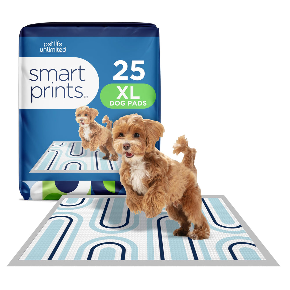 Pet Life Unlimited Smart Prints XL: almohadilla de entrenamiento para perros 26x30 con alta absorción