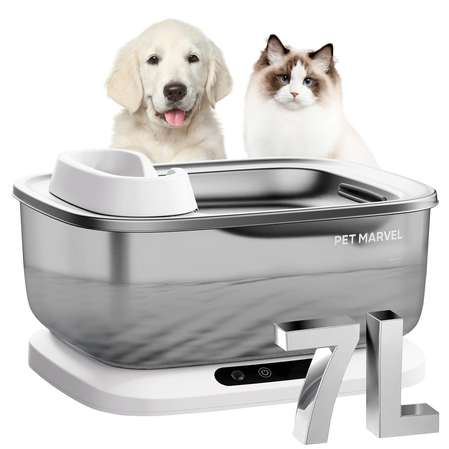 PET MARVEL fuente-agua-perro-grande-7l ofrece agua fresca para perros grandes.