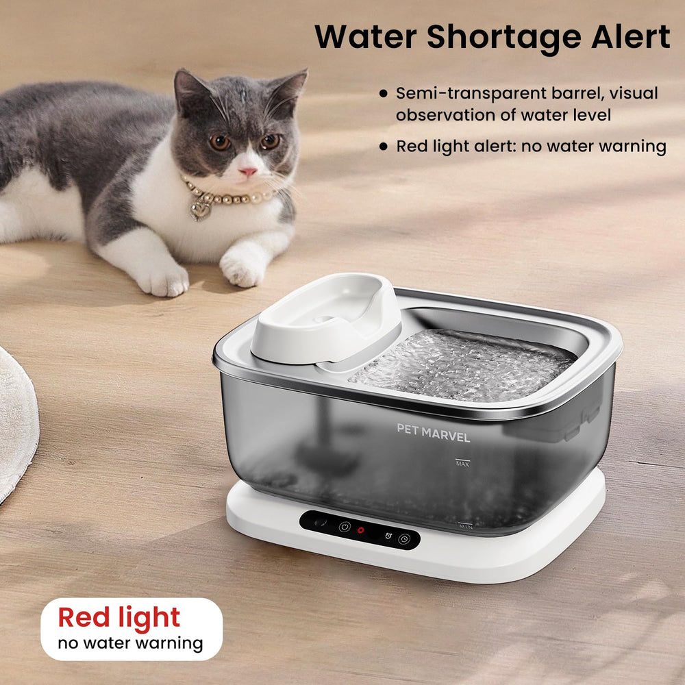 PET MARVEL sensor-deteccion-proxima facilita agua cuando la mascota se acerca.