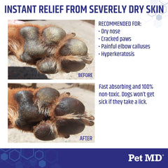 Pet MD bálsamo para nariz de perro 2oz, hidratación suave.