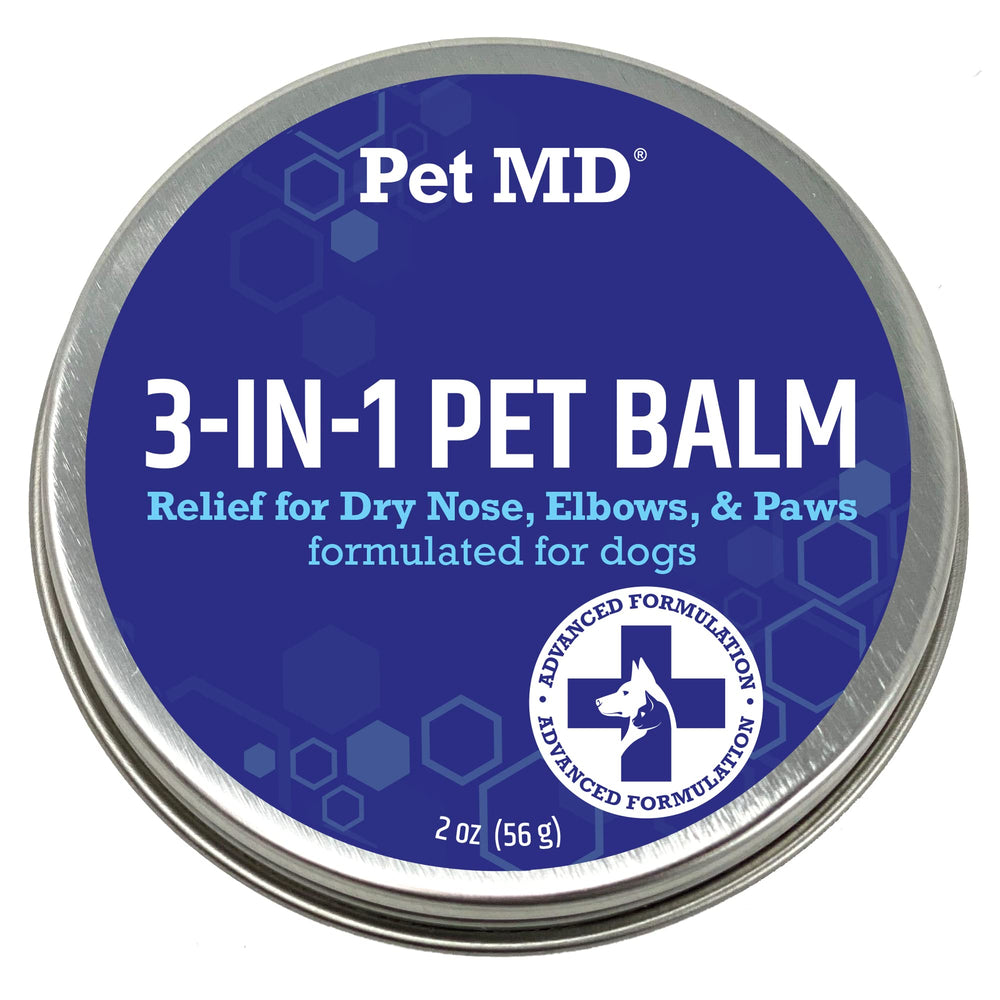 Pet MD bálsamo para patas de perro 2oz, alivio de piel seca.