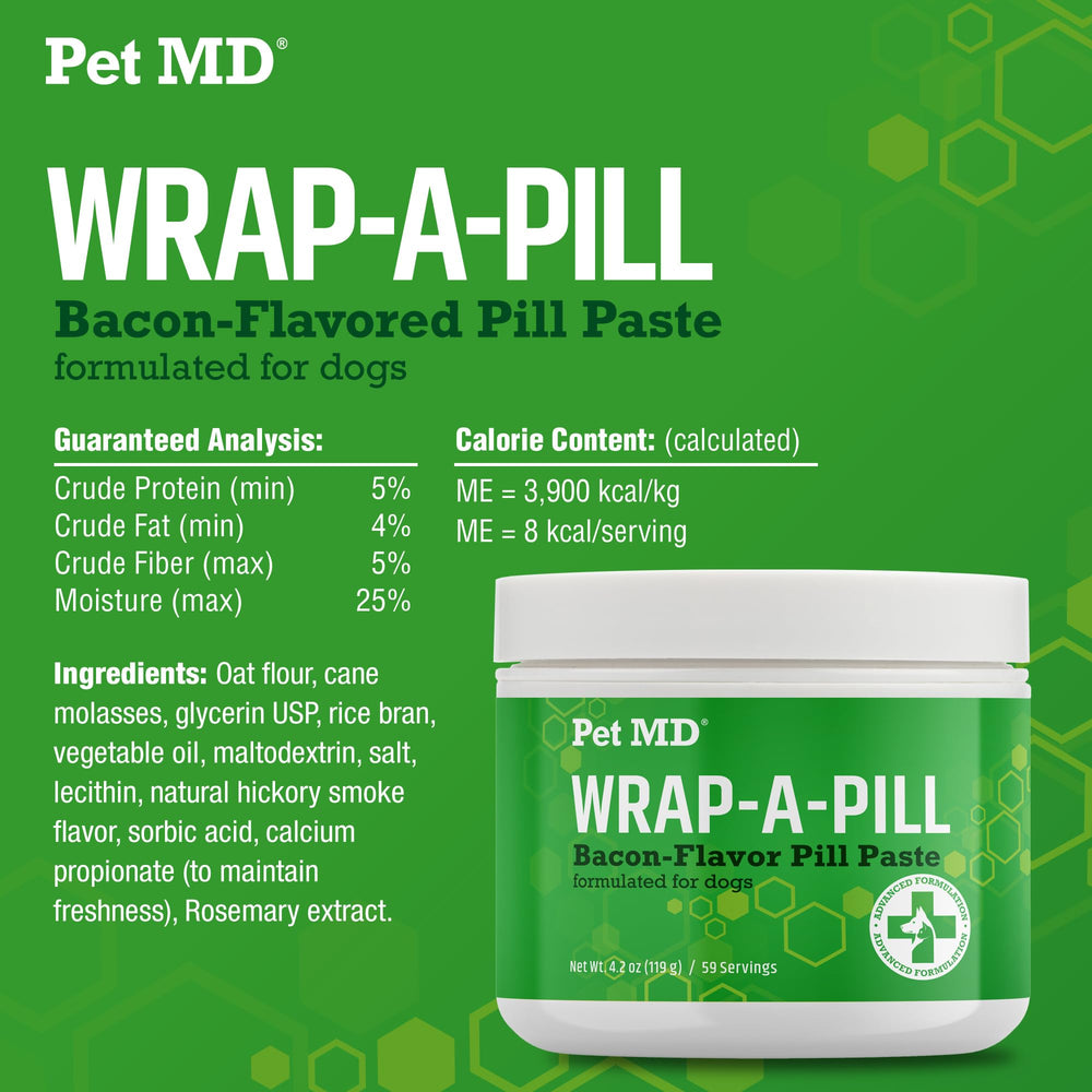 Pet MD Envuelta para pastillas: paquete doble para dos envases prácticos