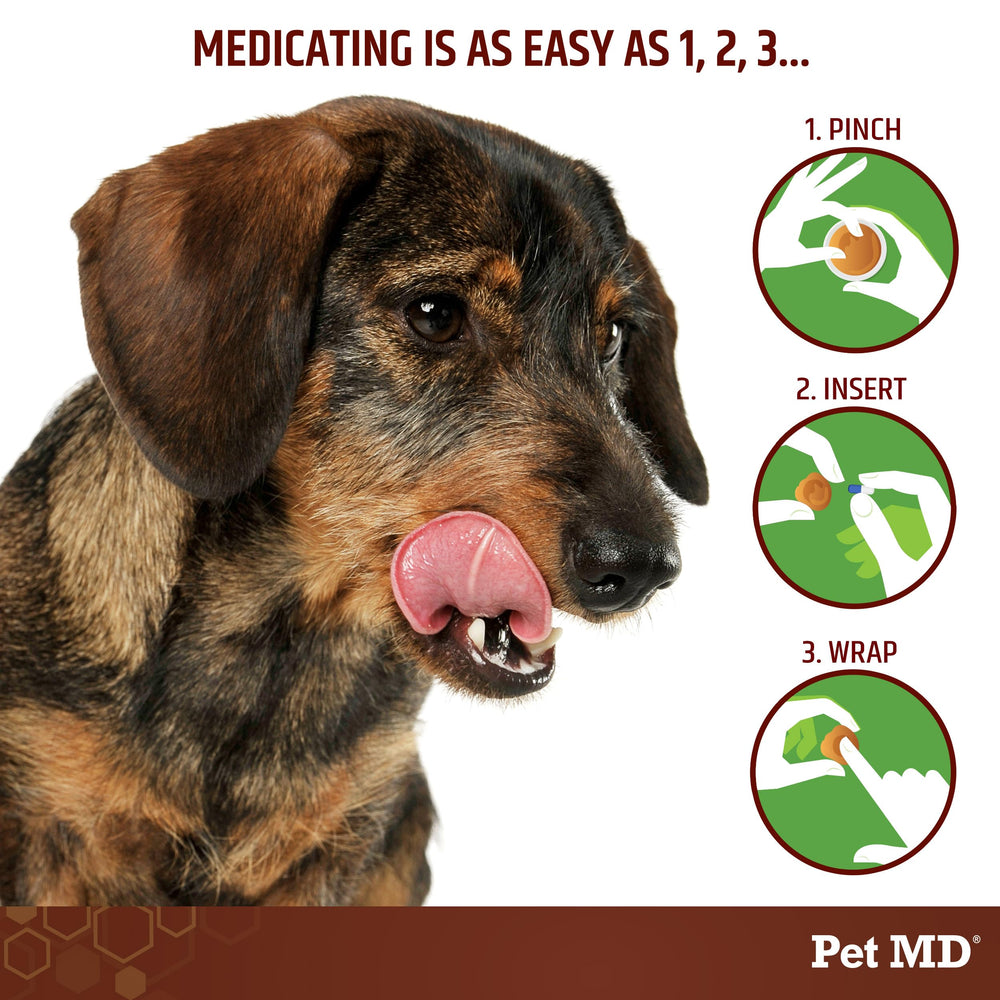 Pet MD hora de medicacion para perros con sabor agradable