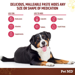 Pet MD pasta con probioticos facilita administracion y digestion