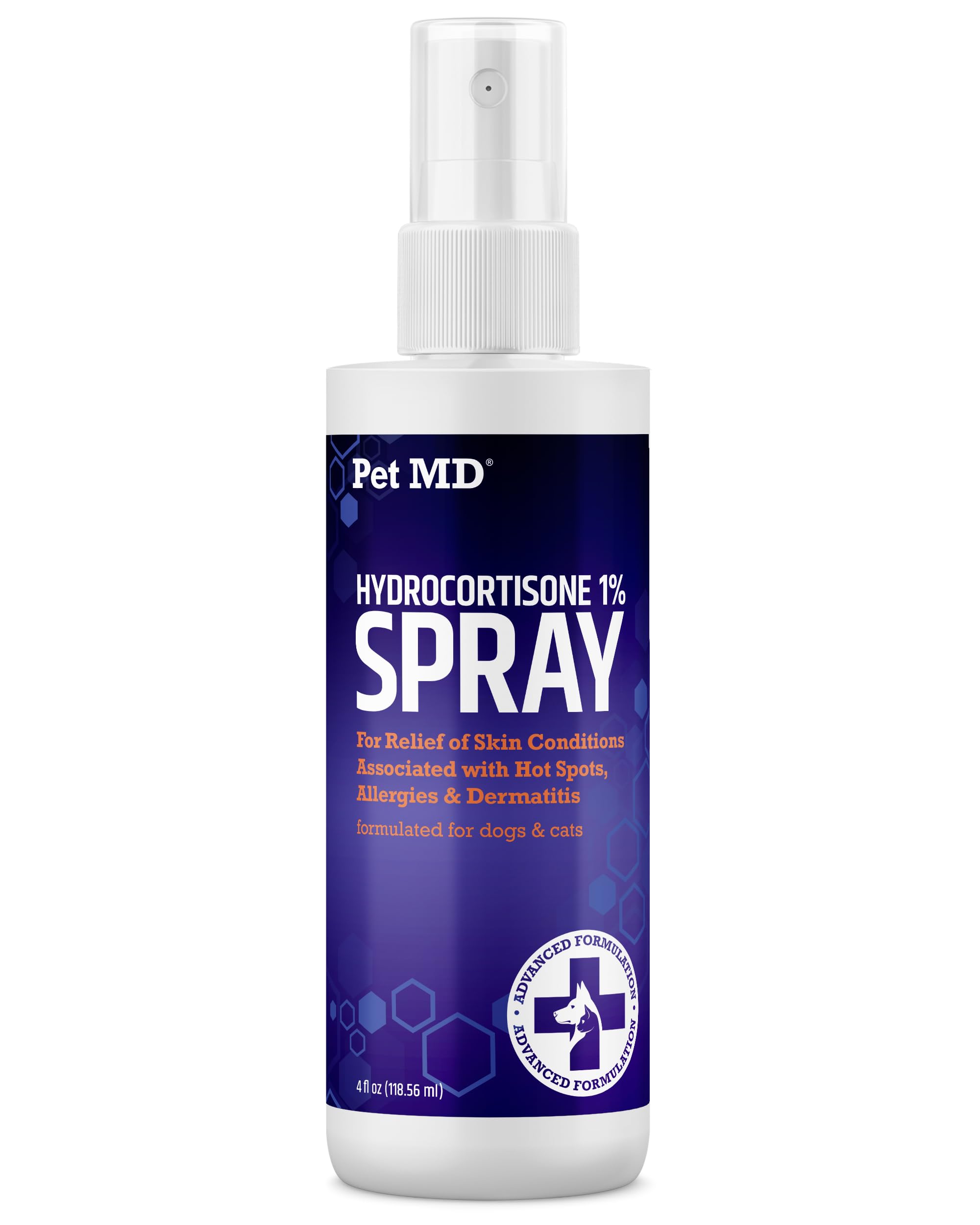Pet MD spray hidrocortisona 4onzas en botella para alivio suave de irritaciones cutáneas