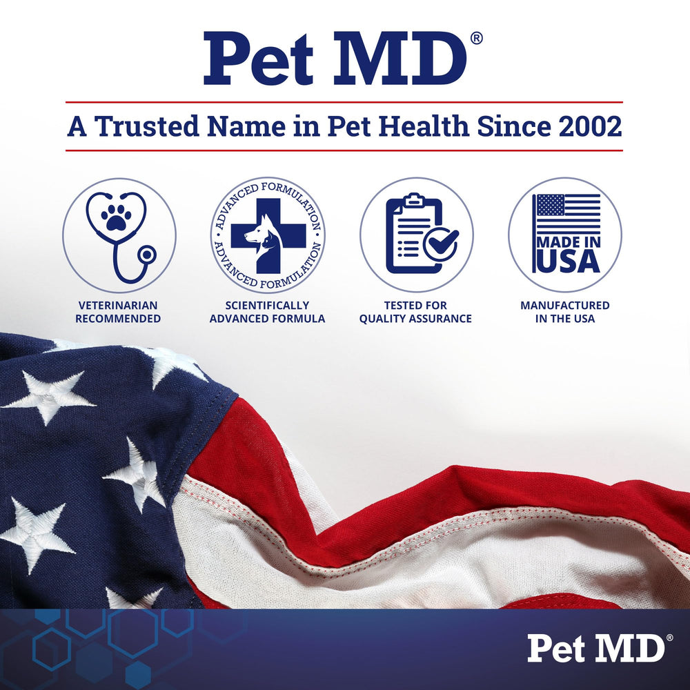 Tratamiento de piel irritada para perros, gatos y caballos con Pet MD
