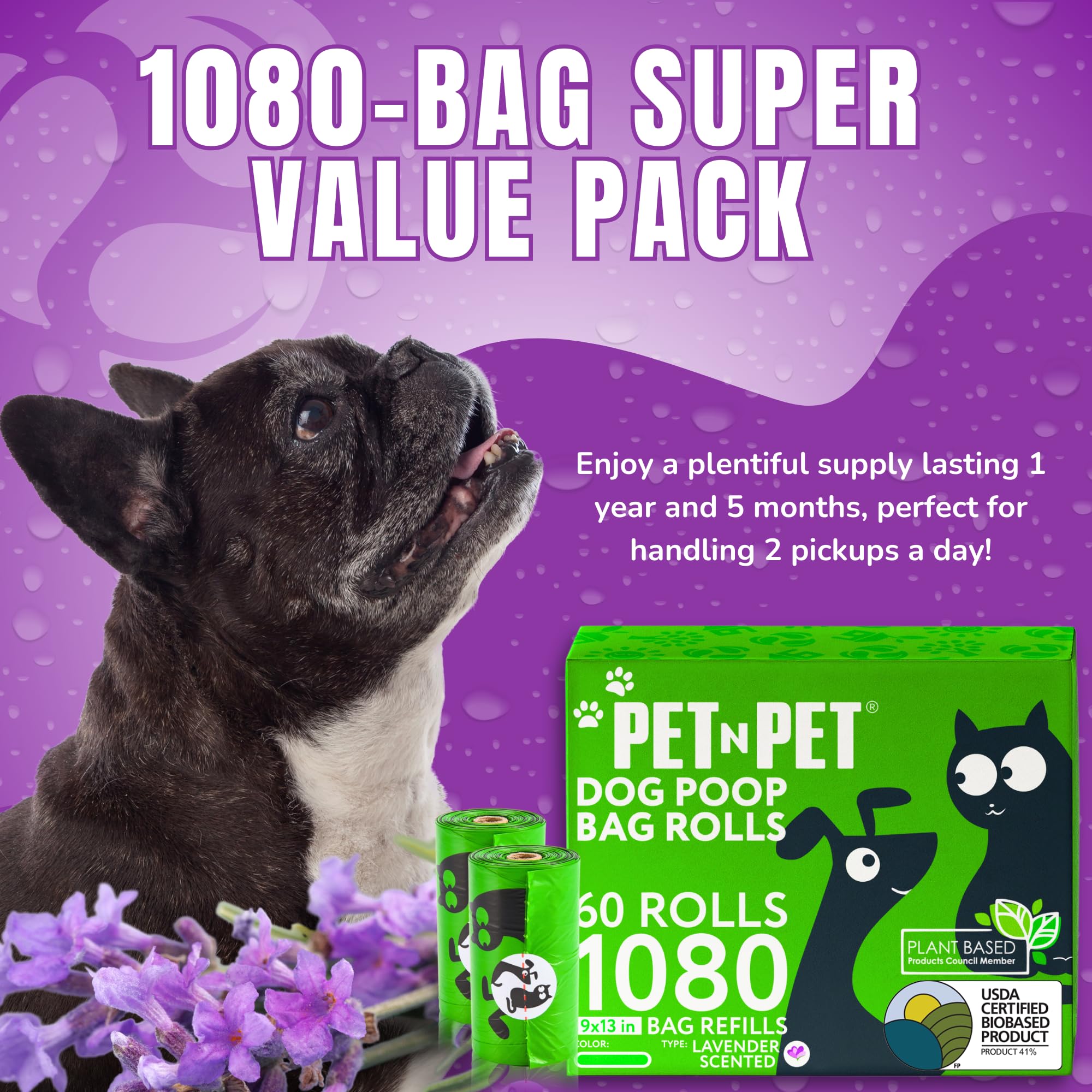 PET N PET con aroma a lavanda para paseos más agradables.