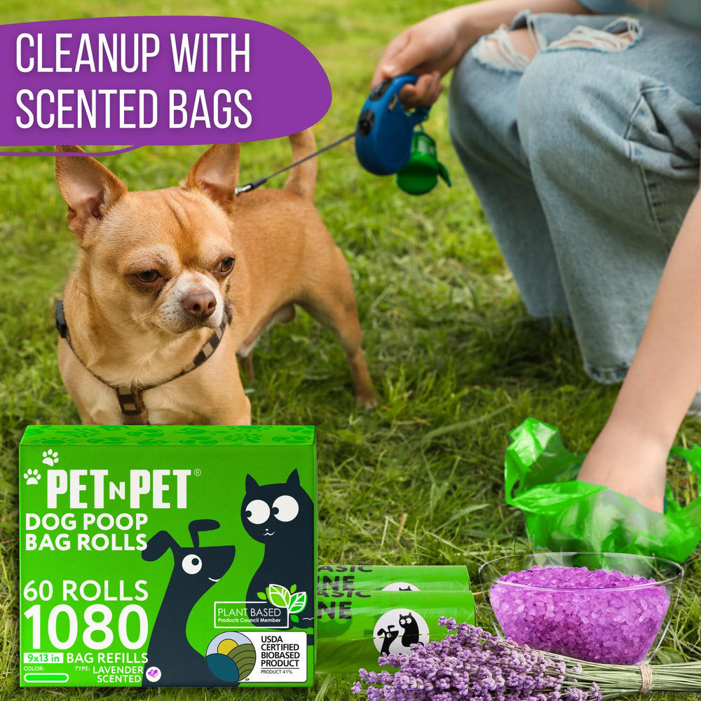 Bolsas PET N PET compatibles con dispensadores, útiles en paseos.