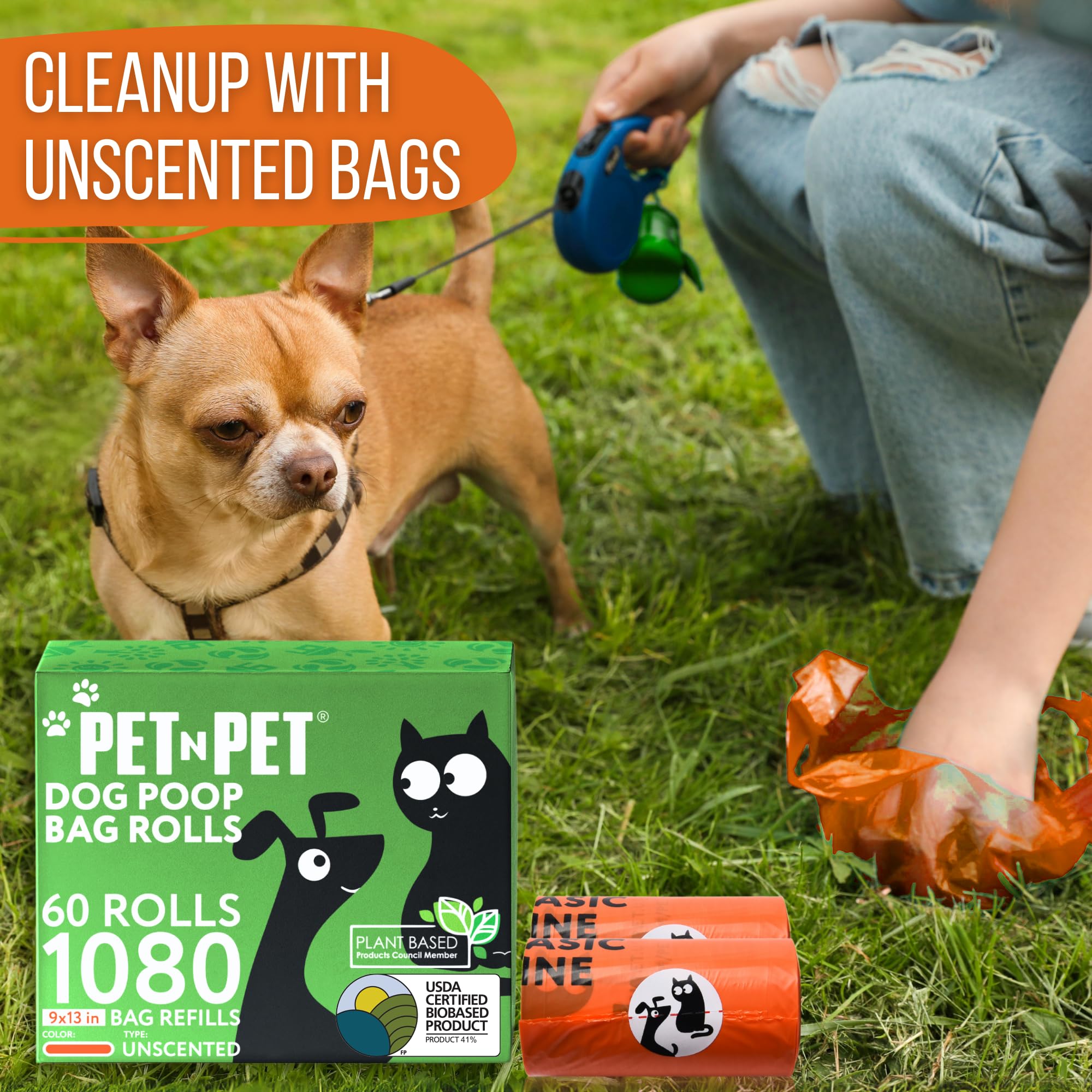 PET N PET bolsas-dispensadores-compatibles-9x13 uso diario del perro