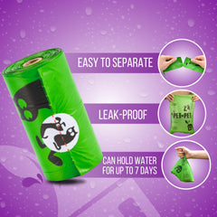 PET N PET 9x13 pulgadas para desechos, compatibles con dispensadores.