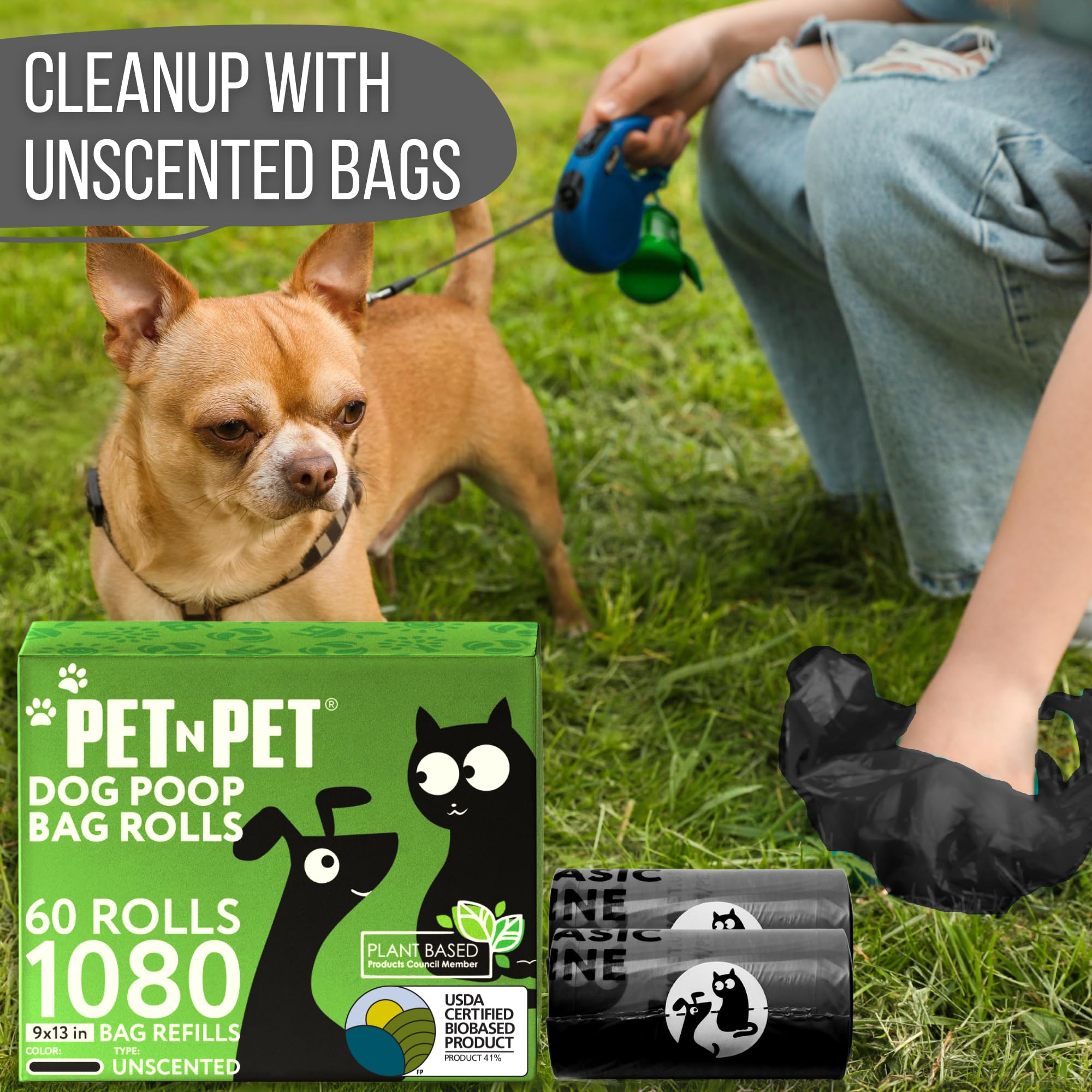 PET N PET bolsas de uso diario para paseos, desgarro fácil.