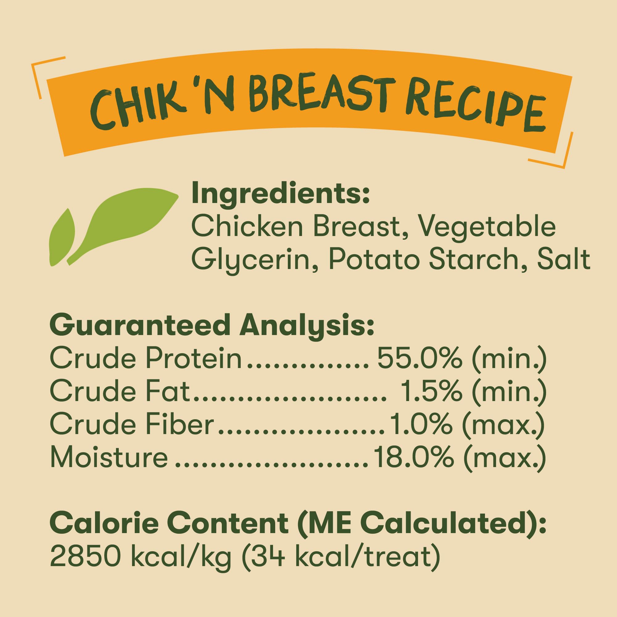 Pet 'n Shape Chik 'n Breast Jerky, probado en laboratorio en EE. UU.