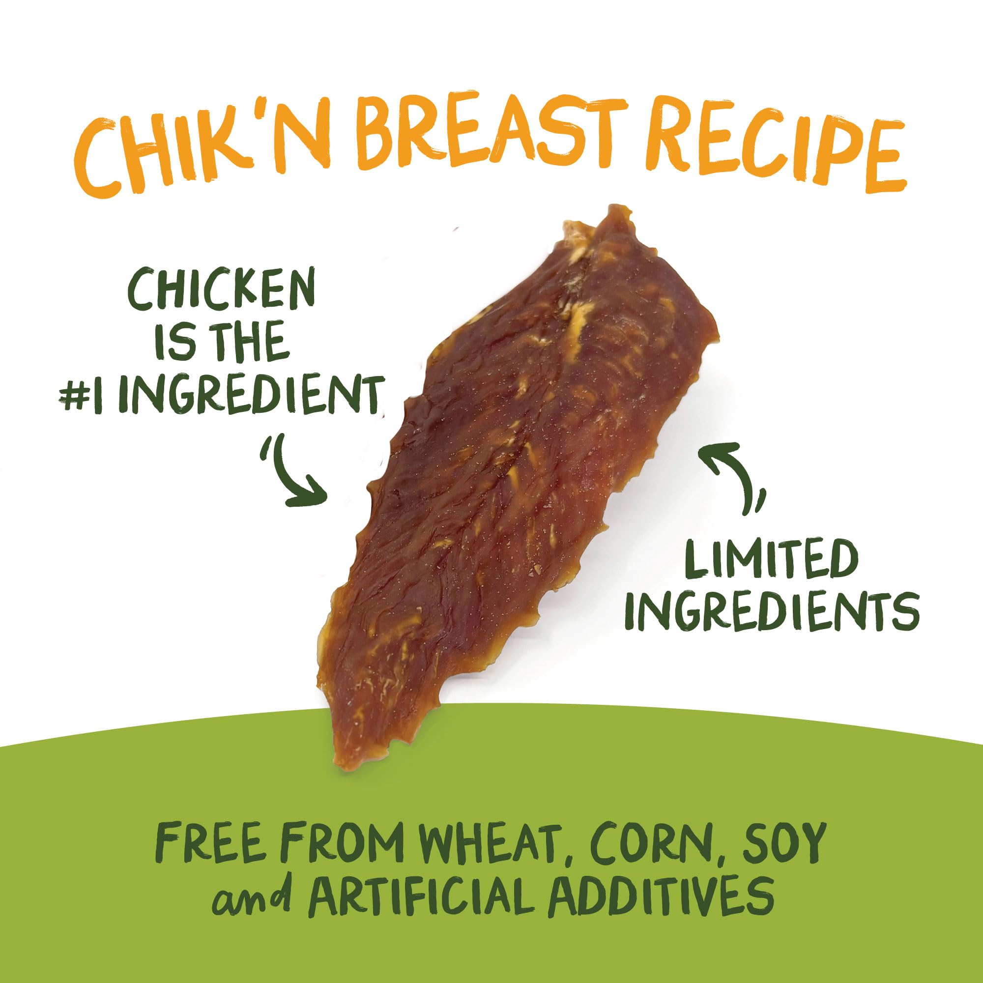 Pet 'n Shape Chik 'n Breast Jerky, proteína de pechuga de pollo de alta calidad.