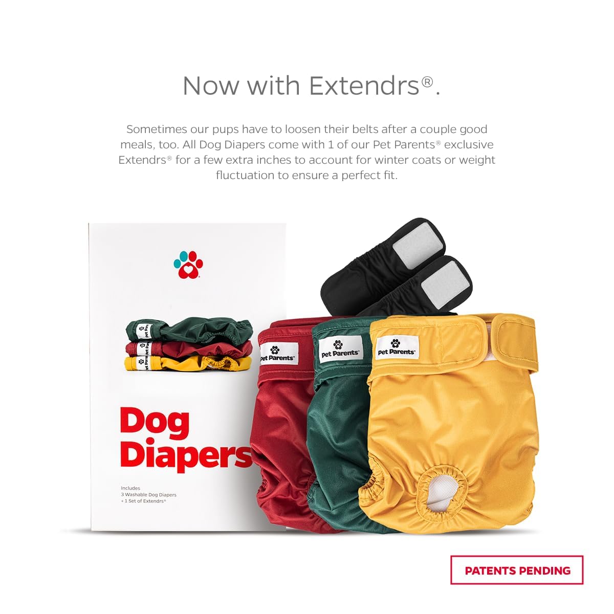 Extendrs de Pet Parents, ajuste adicional para mayor comodidad.