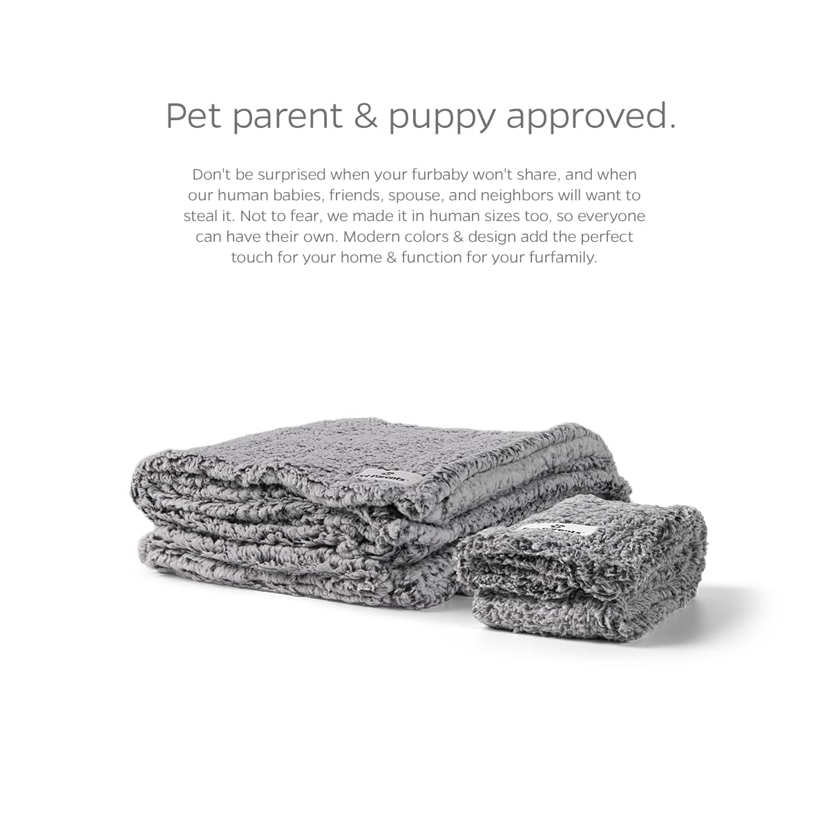 Pet Parents manta diseño-colores modernos que combinan con la decoración