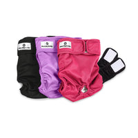 Pañales lavables Pet Parents para perro, pack de tres, ahorro y reutilizabilidad.
