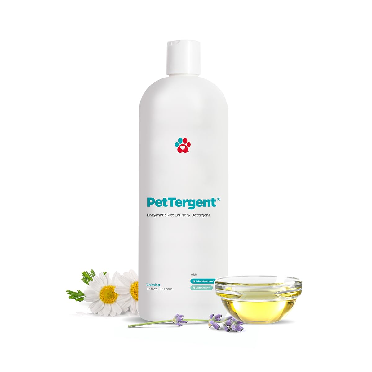 Pet Parents PetTergent, vertido de la botella para limpiar juguetes y mantas de mascotas.