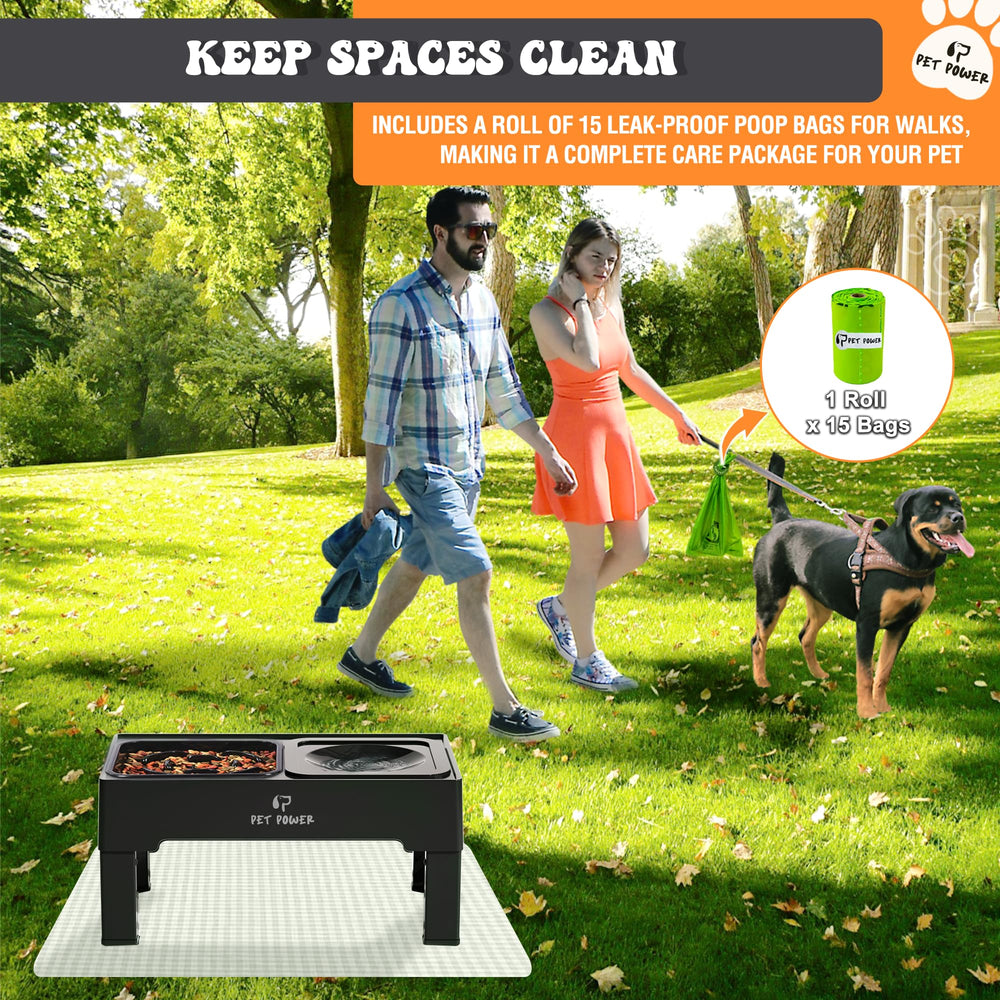 PET POWER: cuenco de agua sin derrames con disco flotante para evitar salpicaduras