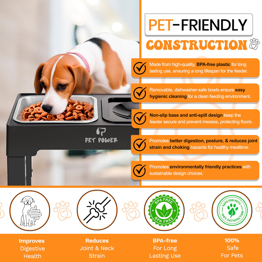 PET POWER solución de alimentación limpia para áreas de comida en casa.