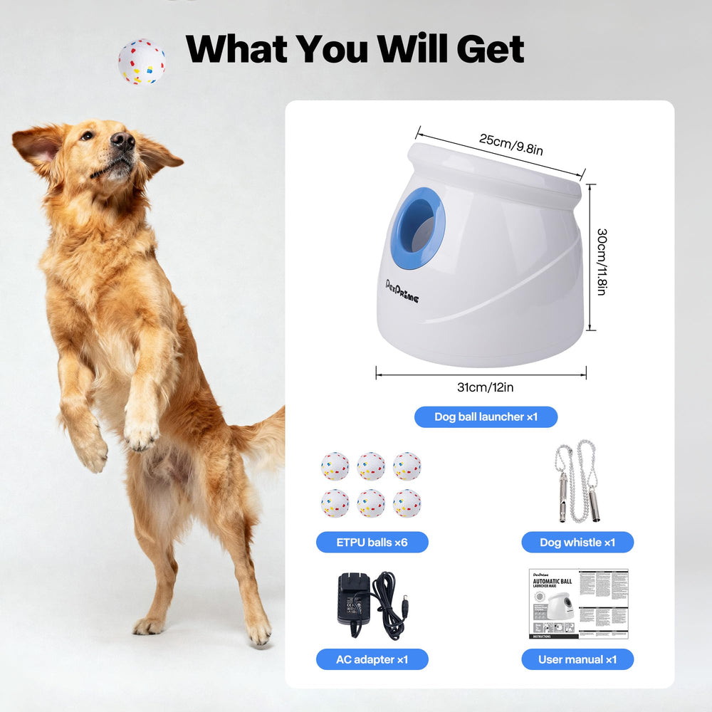 Accesorios incluidos silbato y cargador para Pet Prime