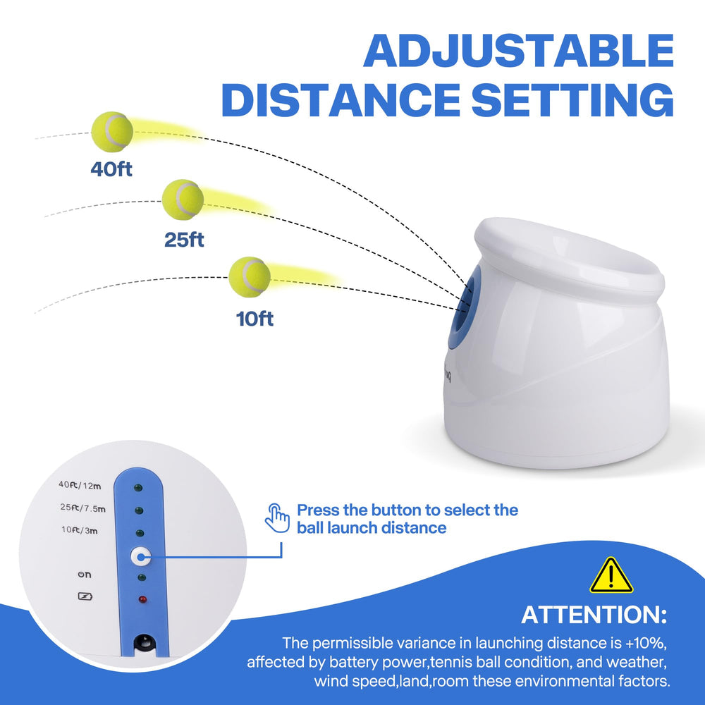 Pet Prime alcance 25 pies, perfecto para ejercicio moderado y divertido.