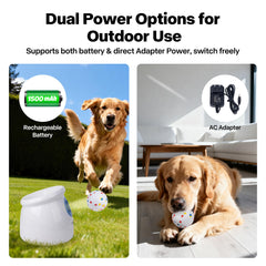 Batería recargable integrada de Pet Prime para uso prolongado al aire libre