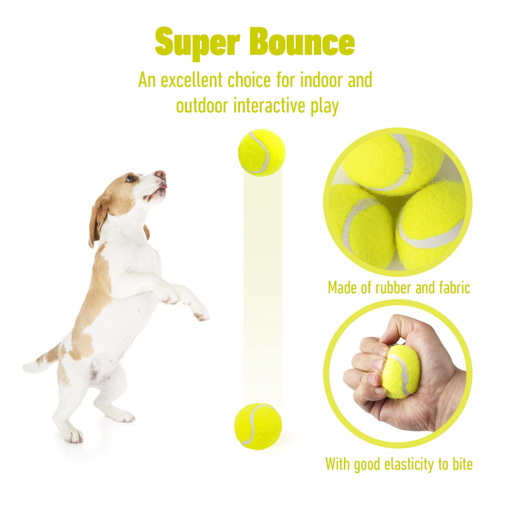 Pelotas tenis Pet Prime de 2 pulgadas con color neón para alta visibilidad
