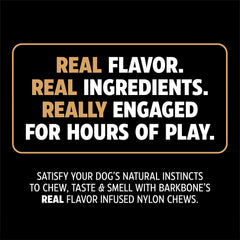 Pet Qwerks BarkBone: barra de nylon sabor mantequilla de maní para masticar.