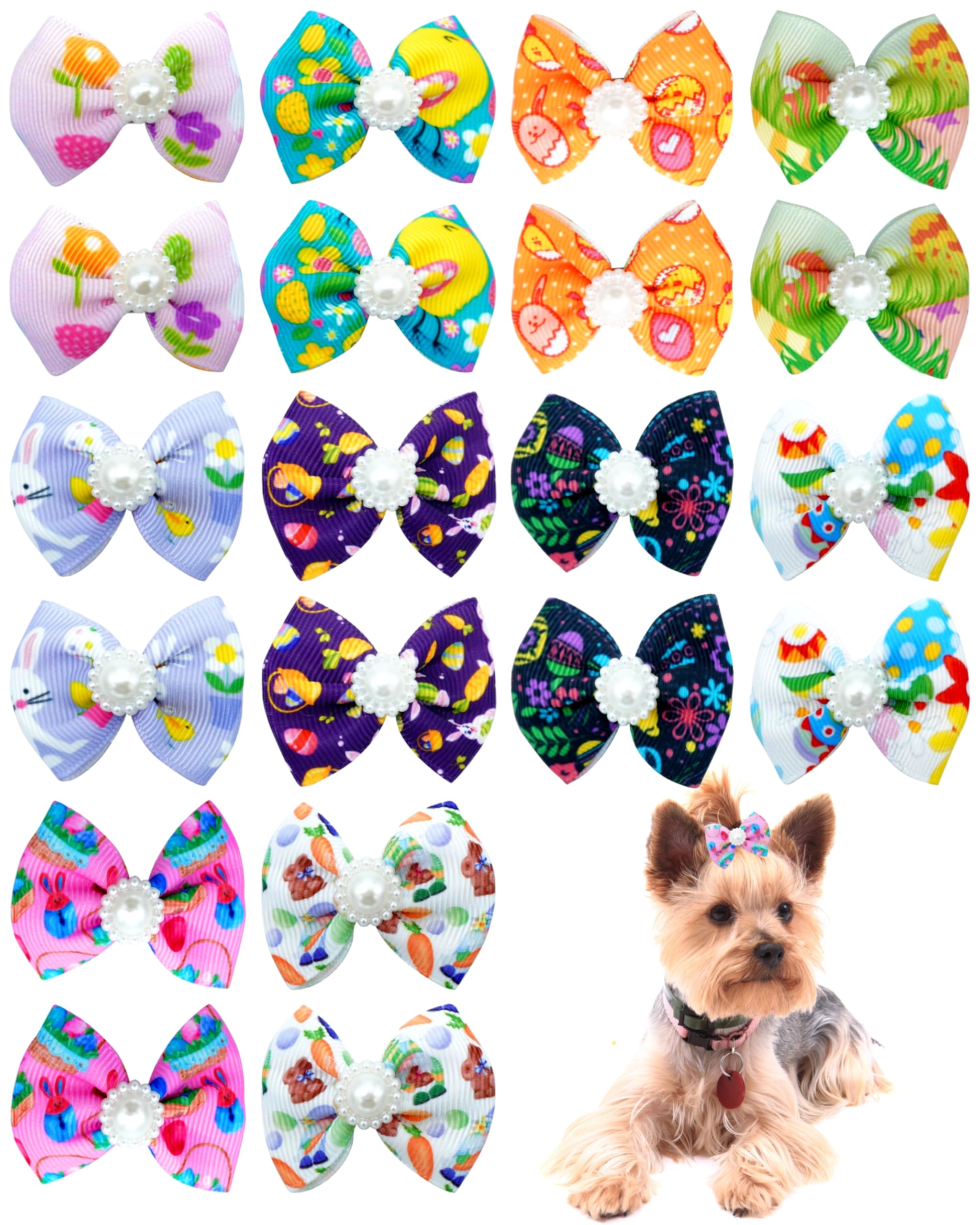 PET SHOW 20 pares de lazos arco para perros, ideal para paseos