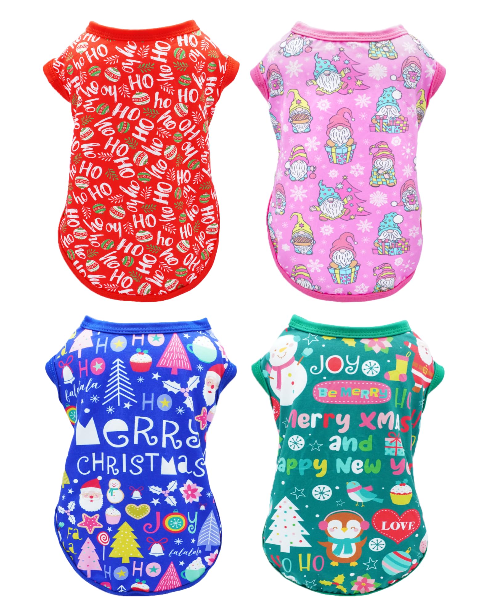 Camiseta navidad roja PET SHOW para perros grandes, ideal para fiestas y fotos festivas