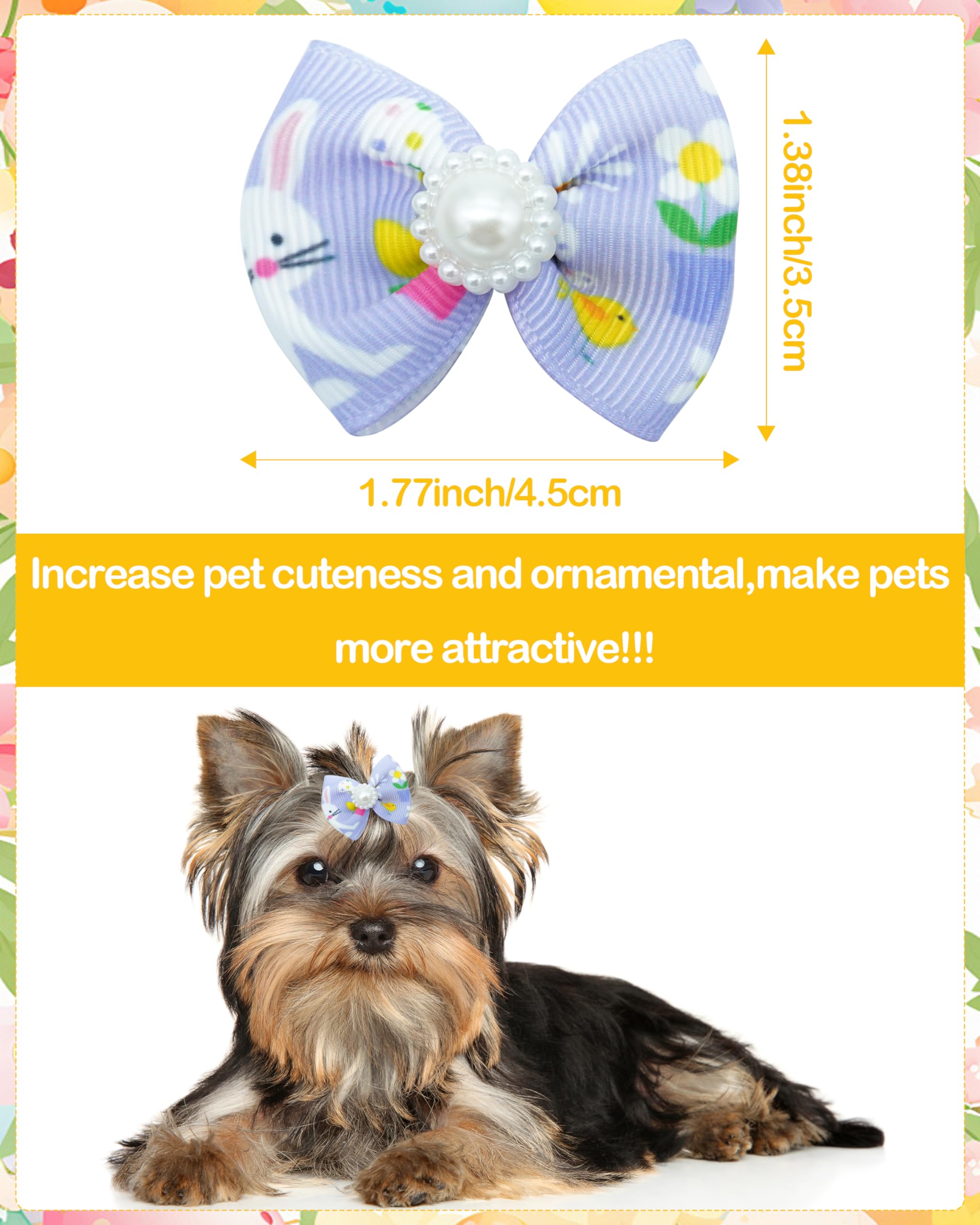 PET SHOW clips mordaza de acero inoxidable mantienen el lazo en su sitio