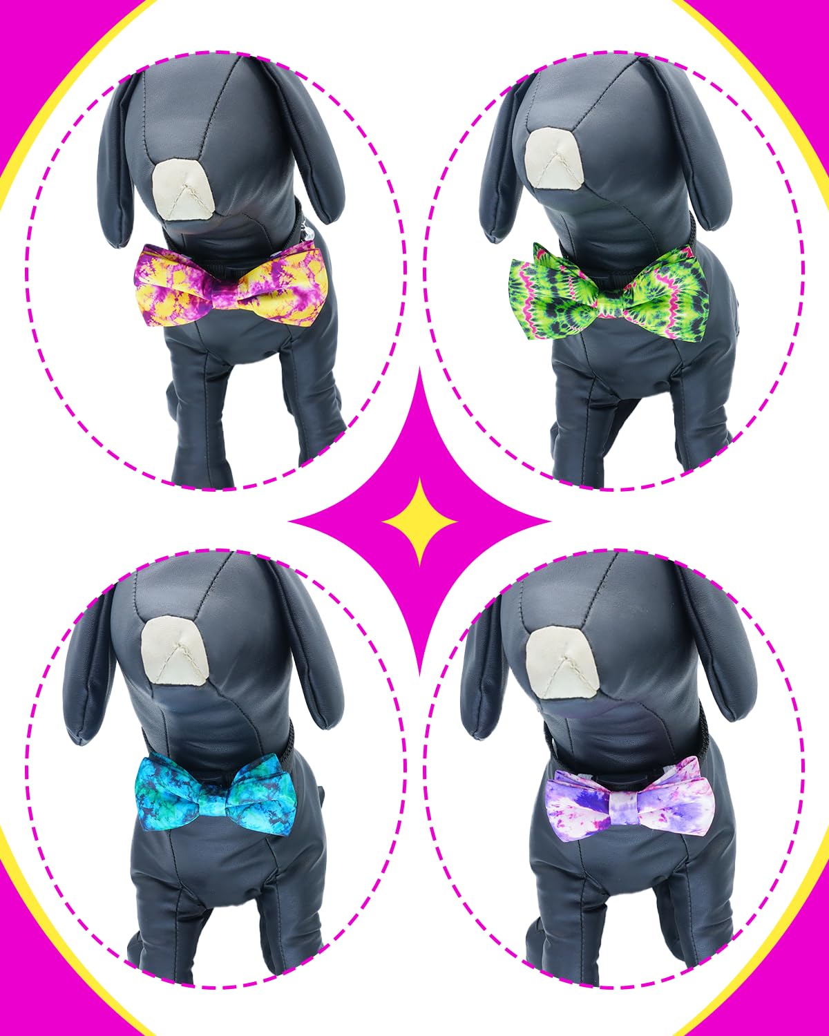 PET SHOW diseño degradado con colores vivos para collar.