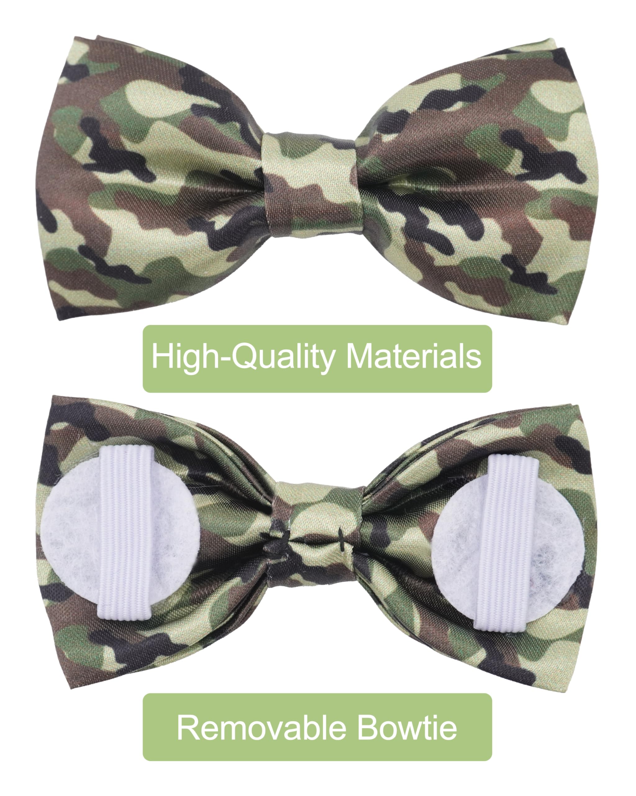PET SHOW lazo camuflaje para perro grande, diseño llamativo para eventos.