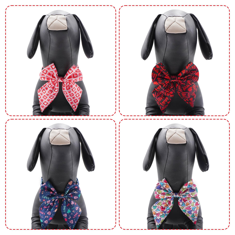 PET SHOW Lazo Valentine para perros, estampado colorido para eventos.