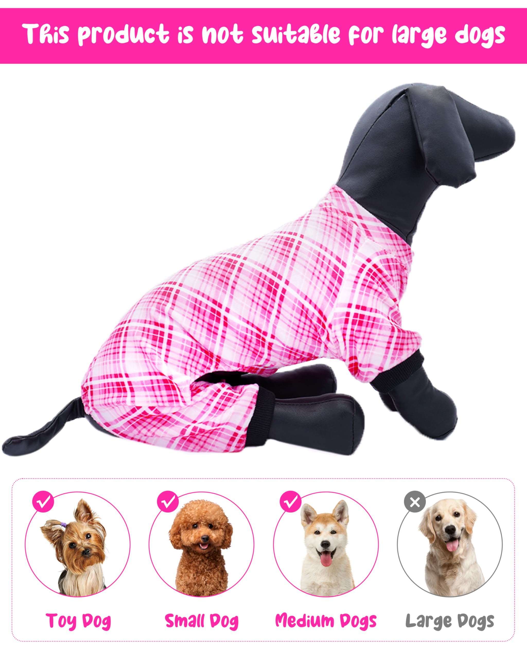 Pijama PET SHOW para perro pequeño con flores, ligero y cómodo para uso diario.