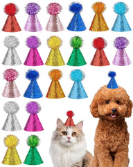 Sombrero mini colorido de PET SHOW para mascotas, ideal para fotos y fiestas.