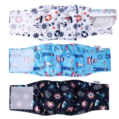 Pet Soft Bandas vientre para perro XS Sailor, ajuste cómodo para razas pequeñas.
