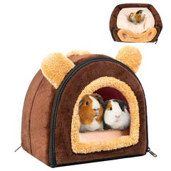 Pet Soft cueva acogedora para cobaya y conejo, refugio suave para descansar