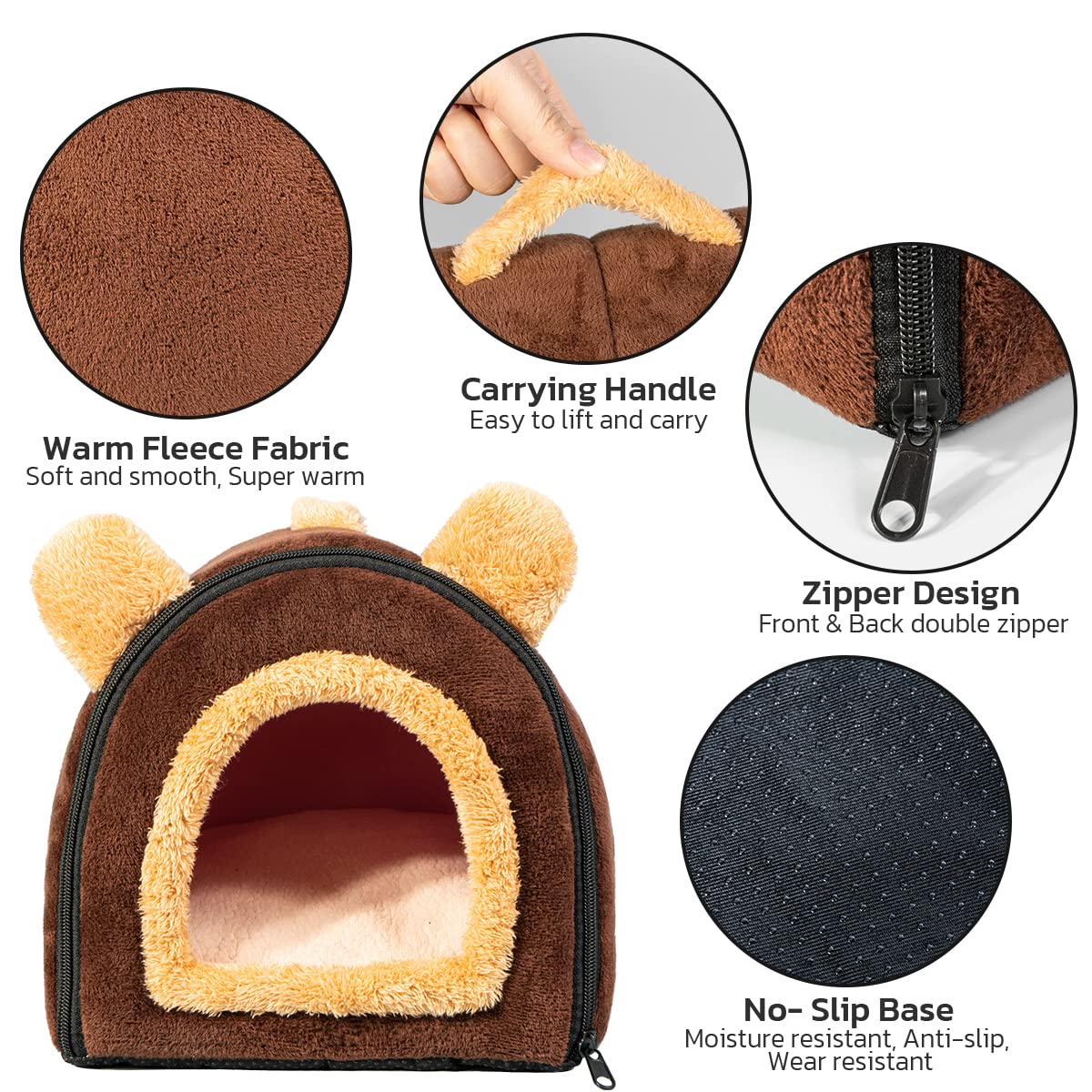 Pet Soft funda extraíble con cremallera, limpieza fácil y rápida