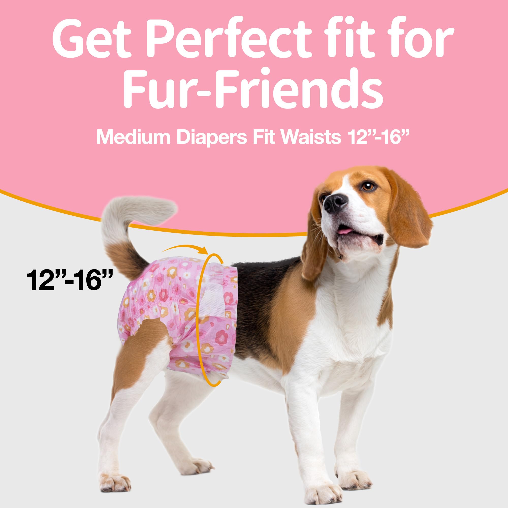 Pañales Pet Soft con tiras de seguridad para pelaje limpio