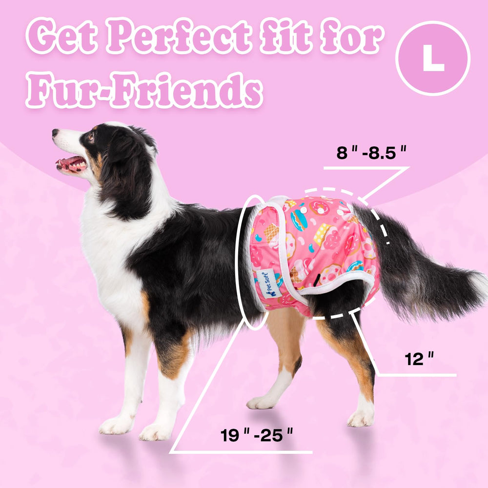 Pet Soft pañales femeninos para perros con patrones divertidos.