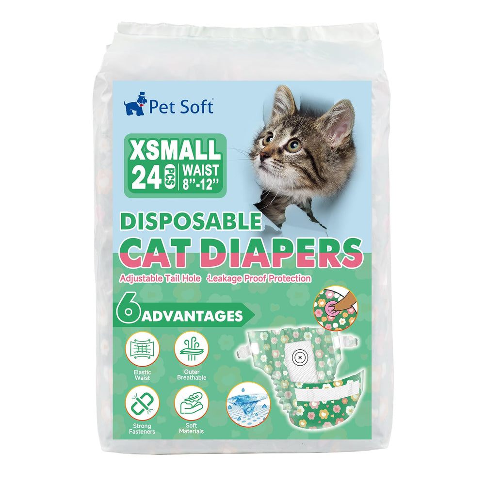 Pañales Pet Soft, diseño floral GN Flores para gatos, estilo y función