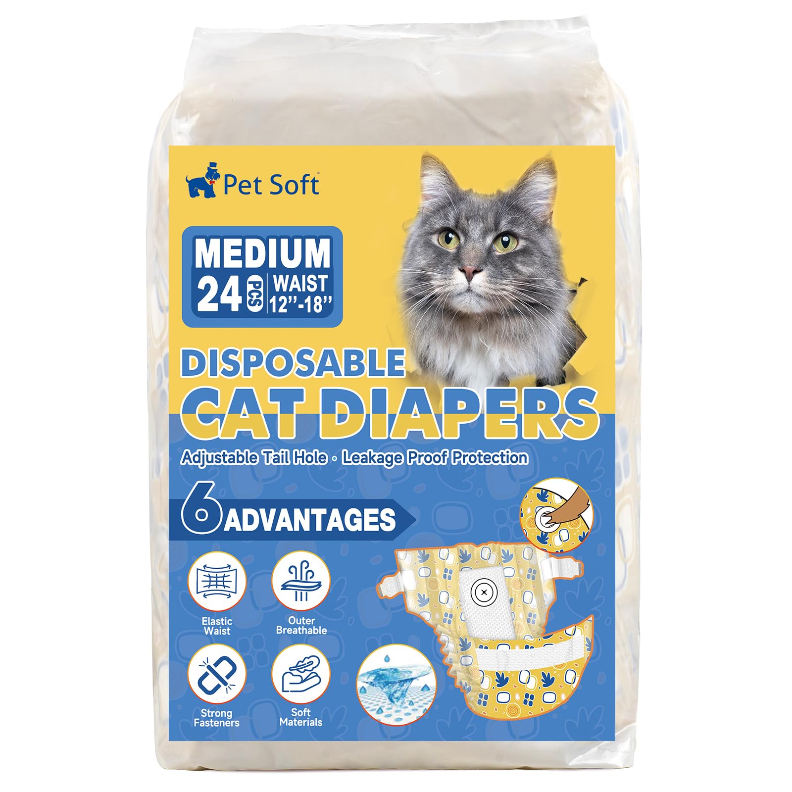 Pet Soft 24 piezas, práctico paquete para varias ocasiones.