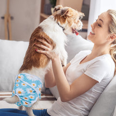 Pañales Pet Soft para perras florales, talla s, tacto suave