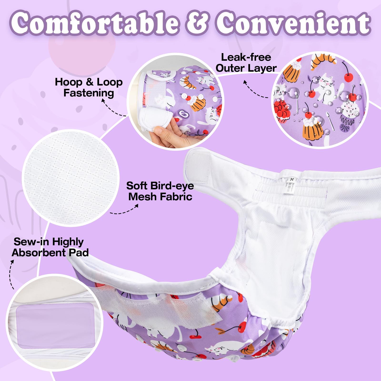Pañales Pet Soft con diseño triple para variedad de mascotas.