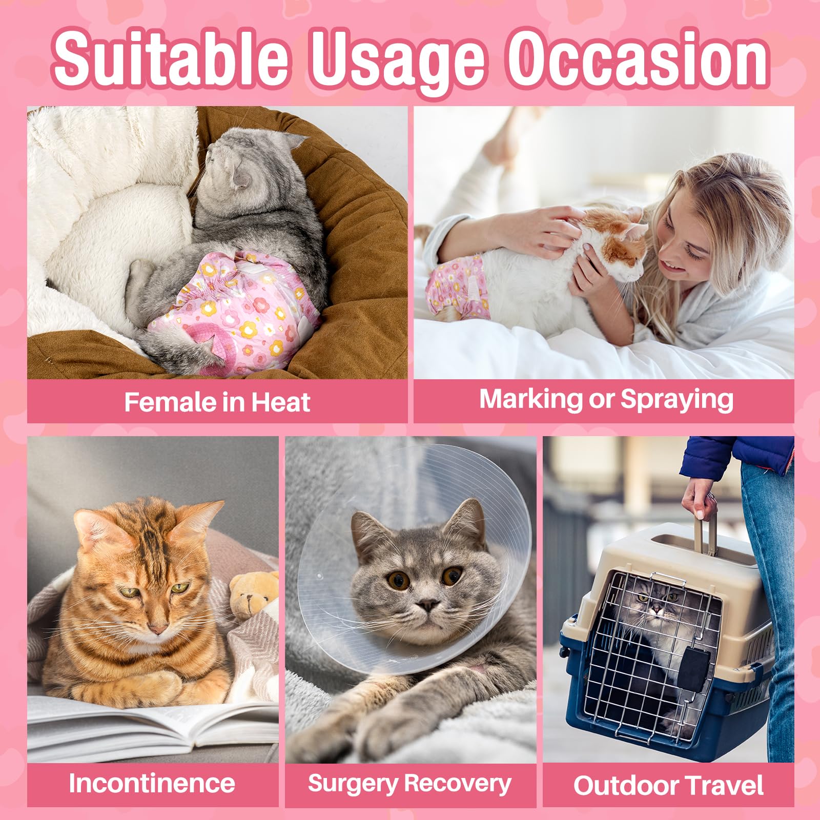 Pet Soft panales perro hembra ajuste cintura para mejor ajuste.