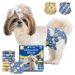 Panales Pet Soft para perro talla XS con diseños mixtos, ajuste cómodo.