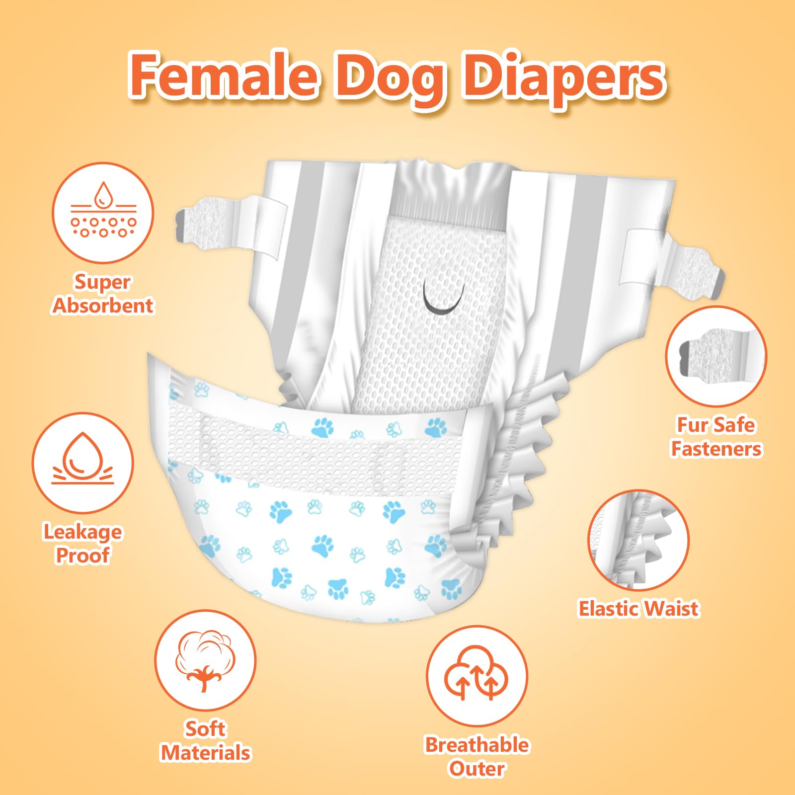 Pañales Pet Soft, diseño de tres patrones para variedad y estilo.
