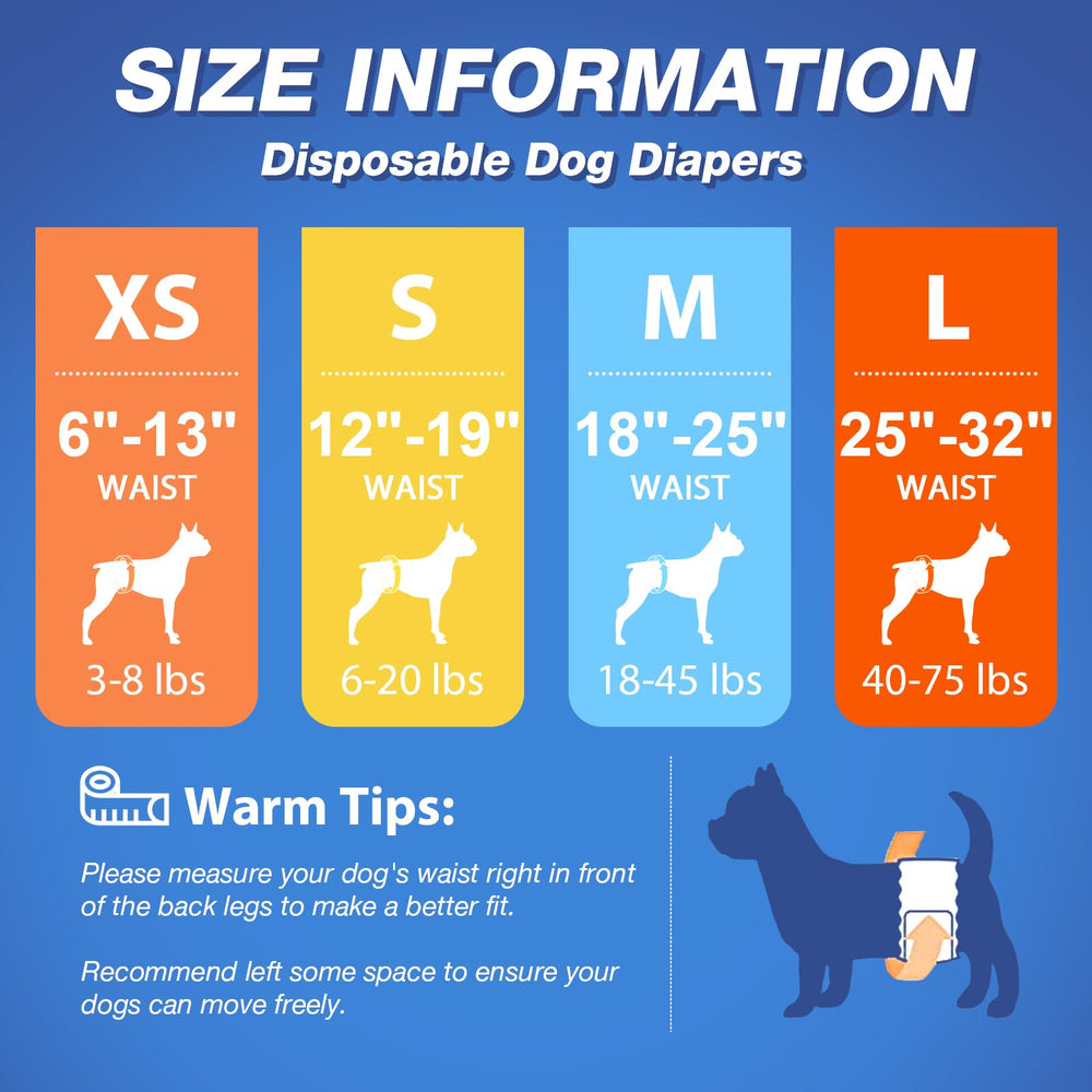 Pet Soft envolturas para perros machos: talla XS ideal para razas pequeñas como chihuahua.